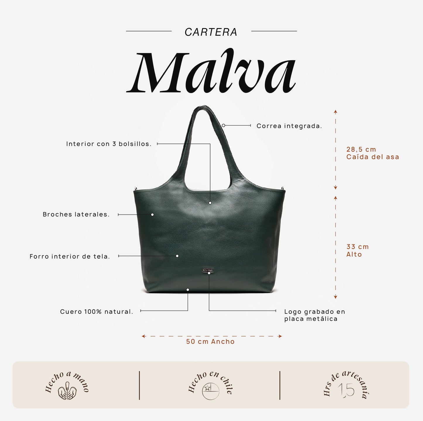 Cartera Malva Turquesa