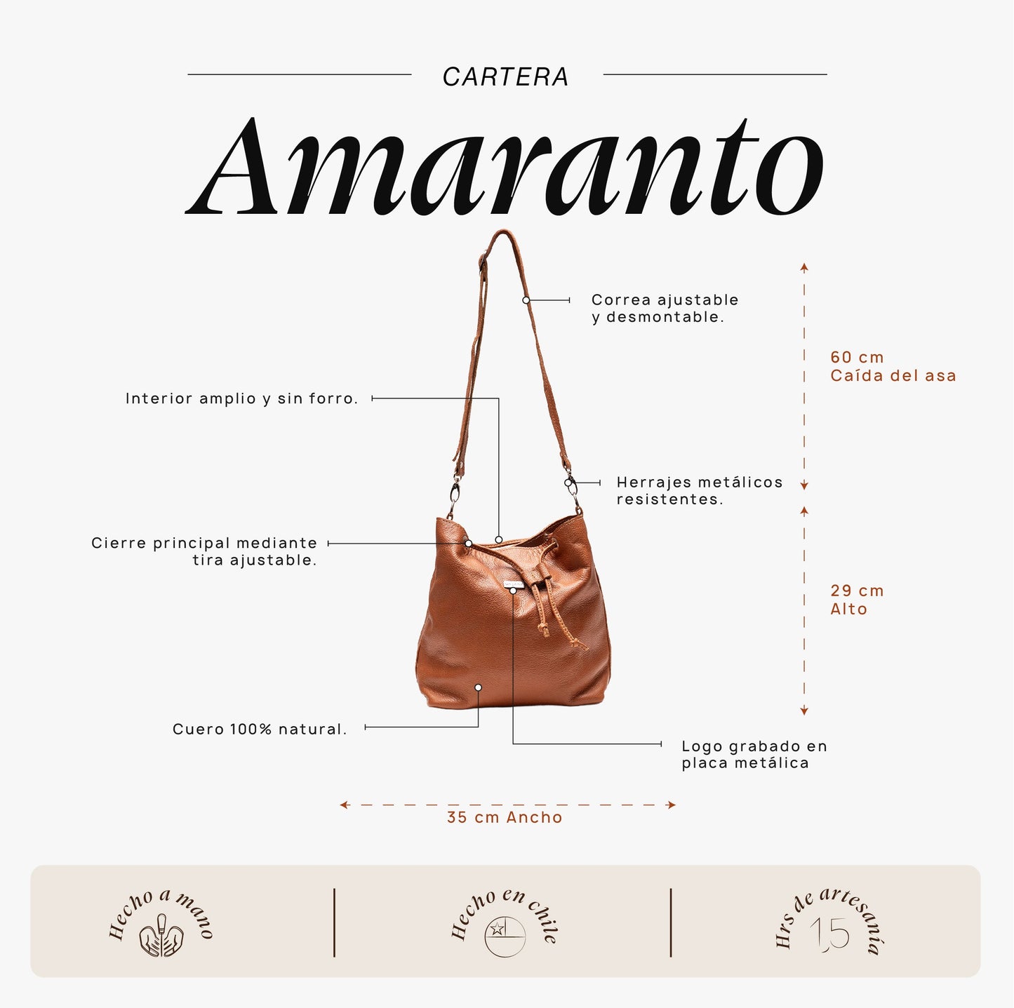Cartera Amaranto Moca
