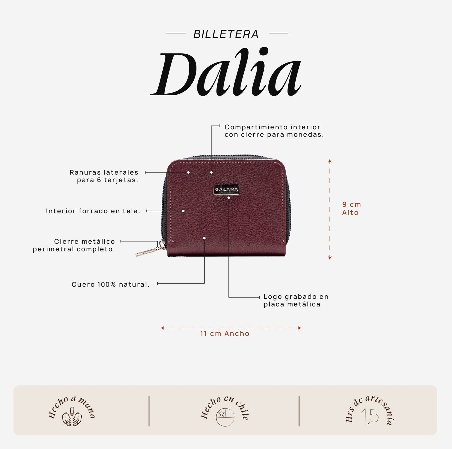Billetera Dalia Cherry