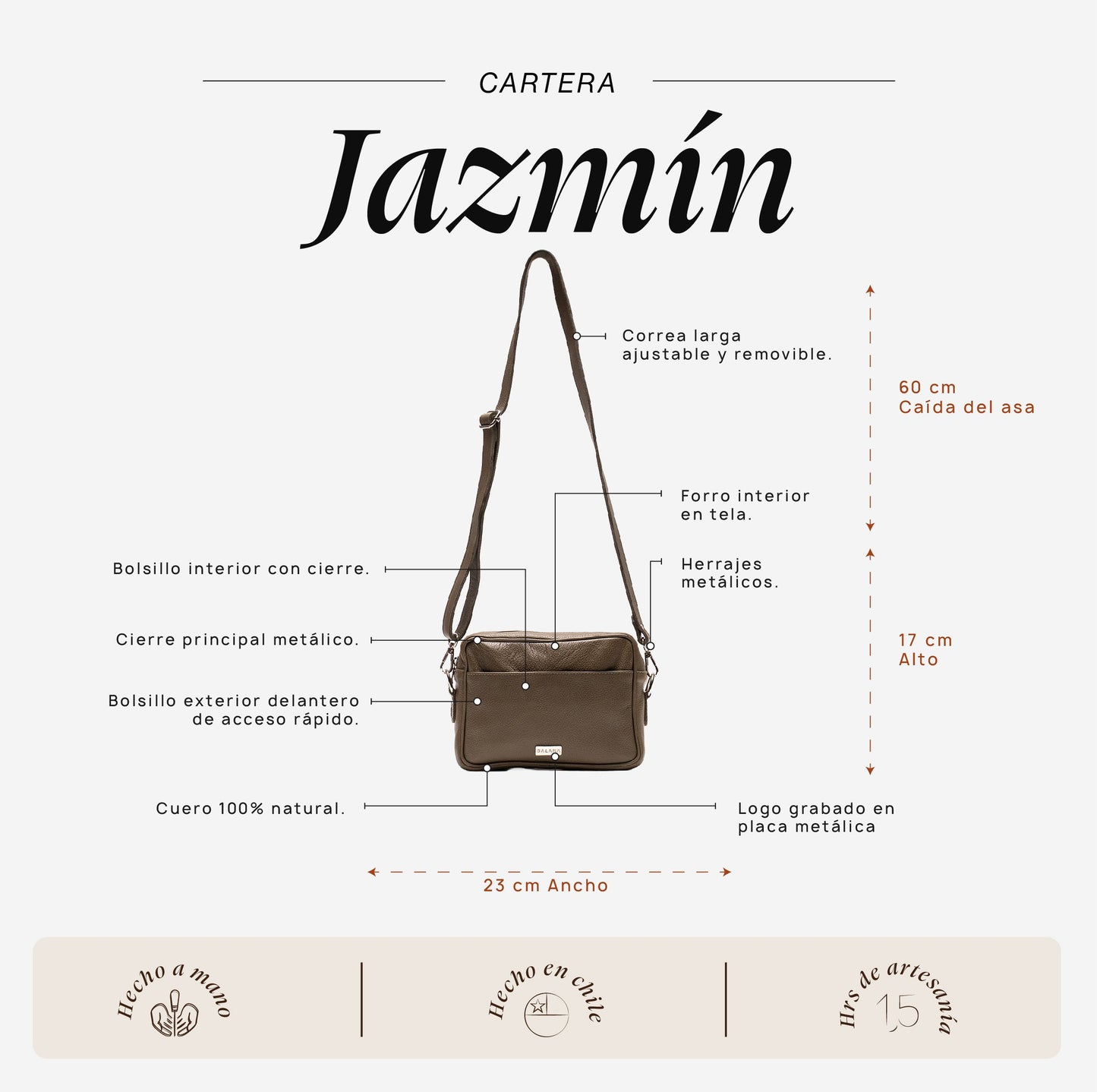 Cartera Jazmín Verde