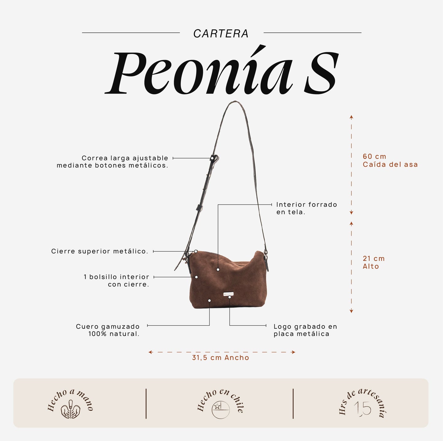 Cartera Peonía S Moro