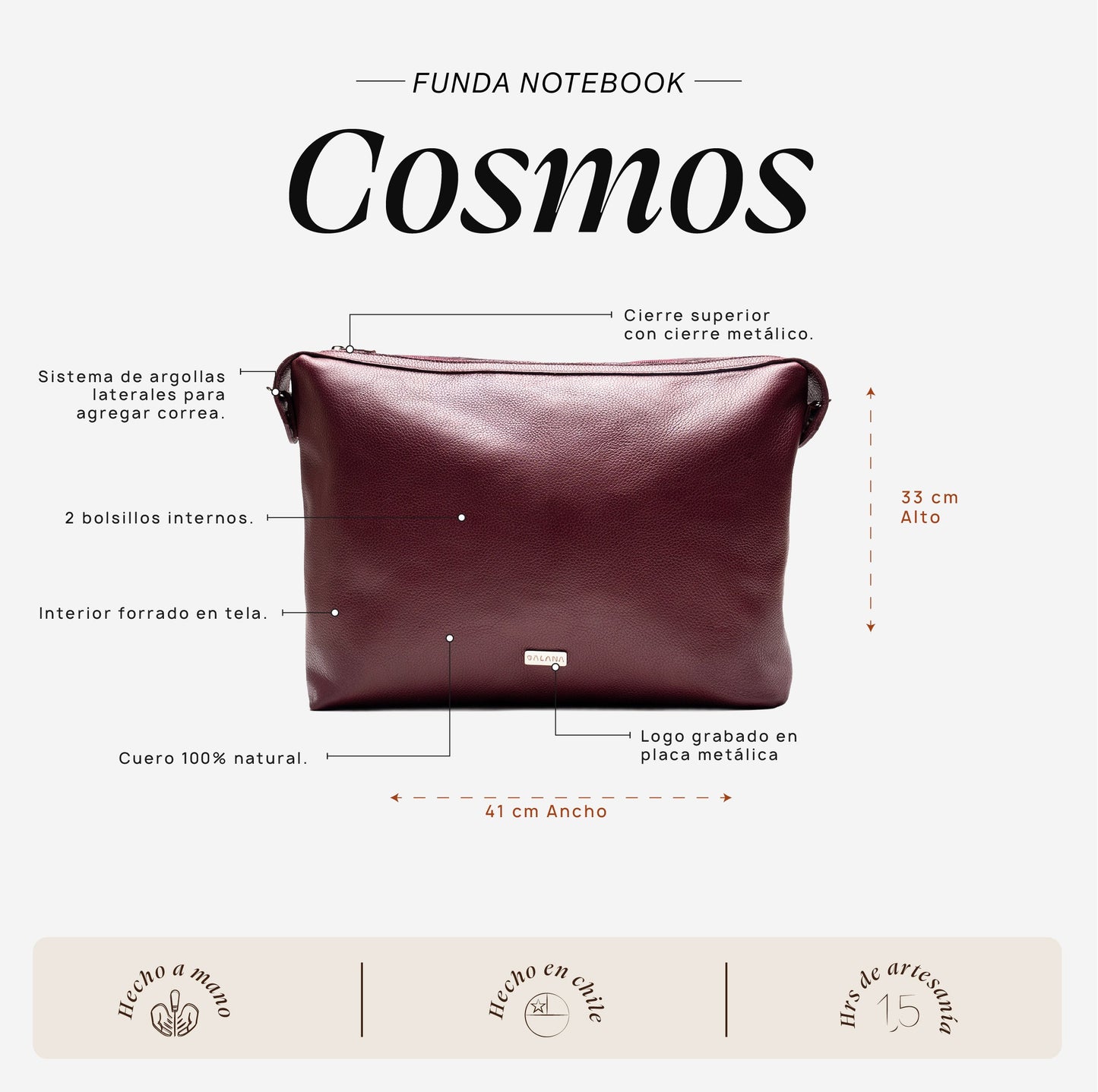 Funda Notebook Cosmos Cherry