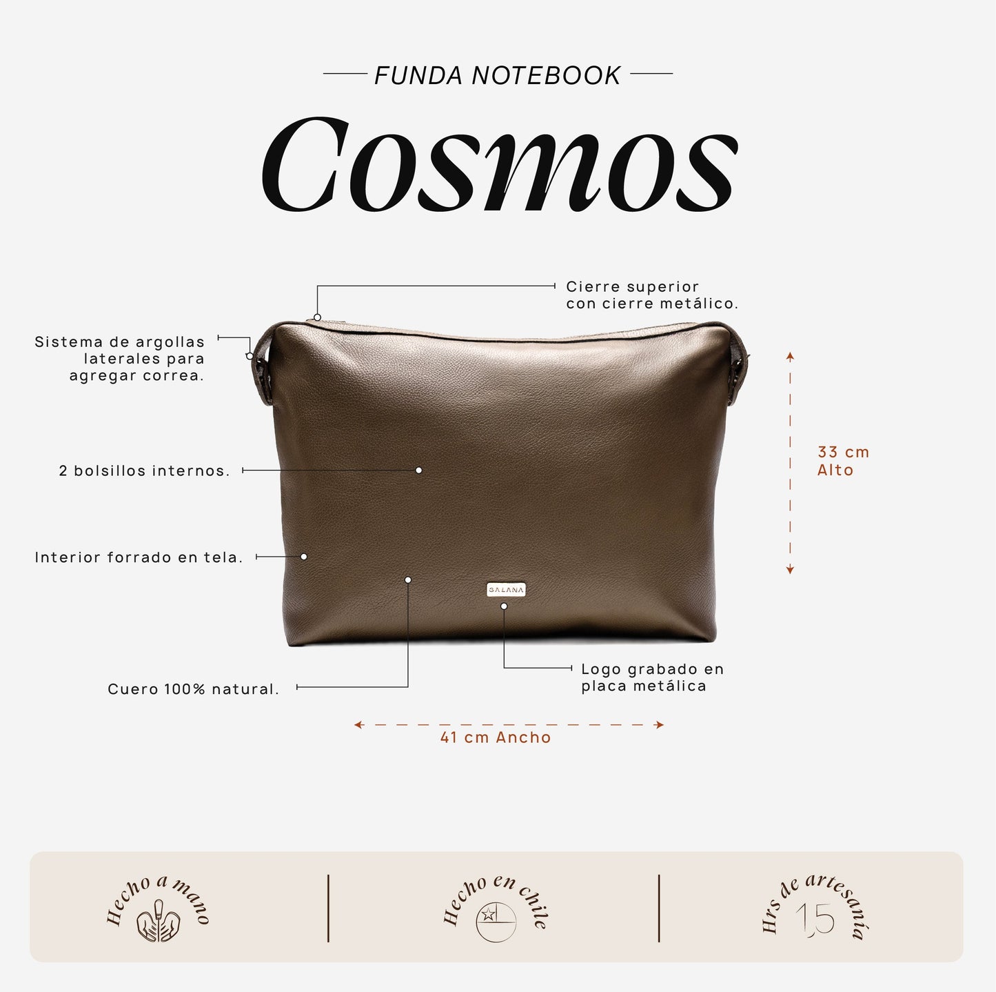Funda Notebook Cosmos Verde