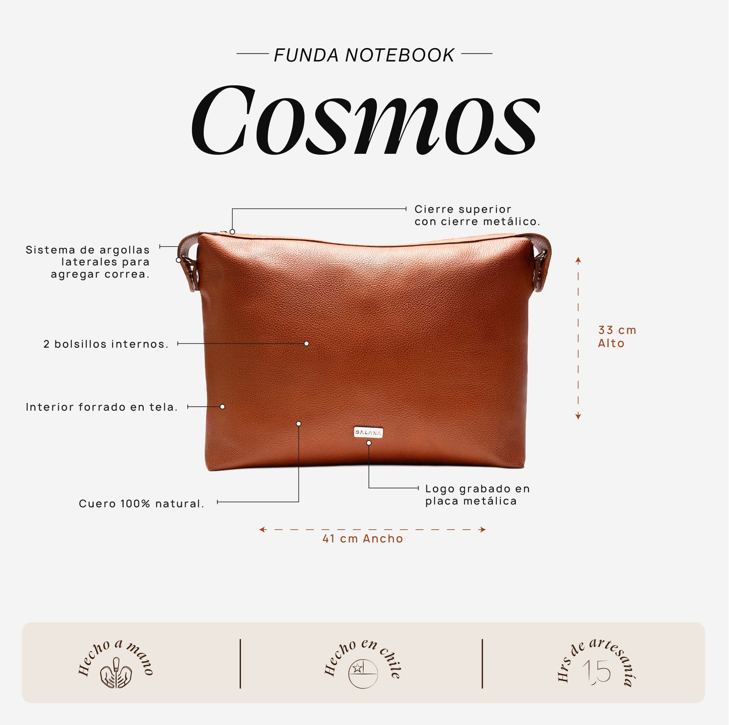 Funda Notebook Cosmos Moca