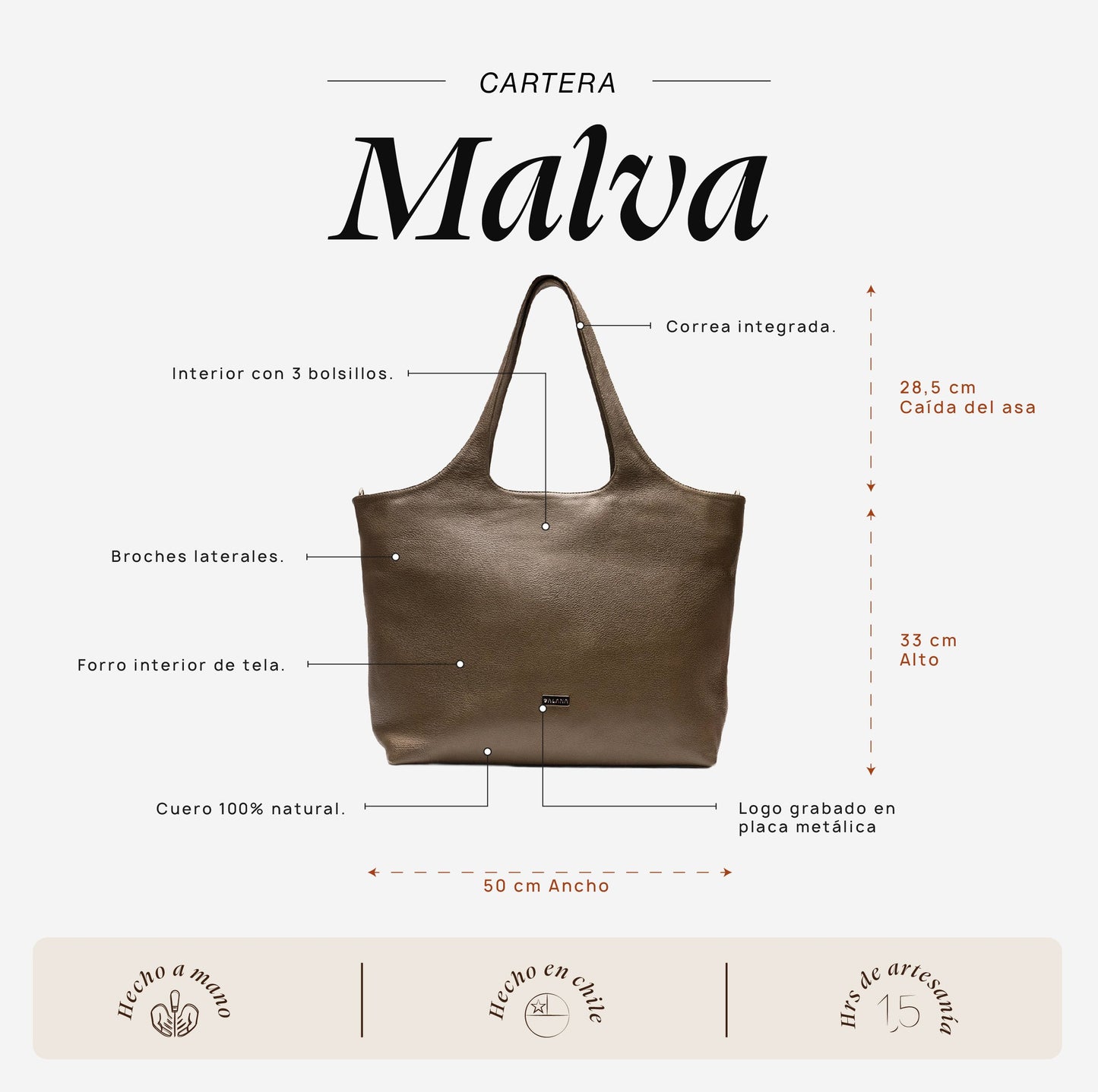 Cartera Malva Verde