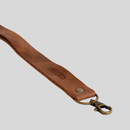 Lanyard de Cuero Café - Trauko