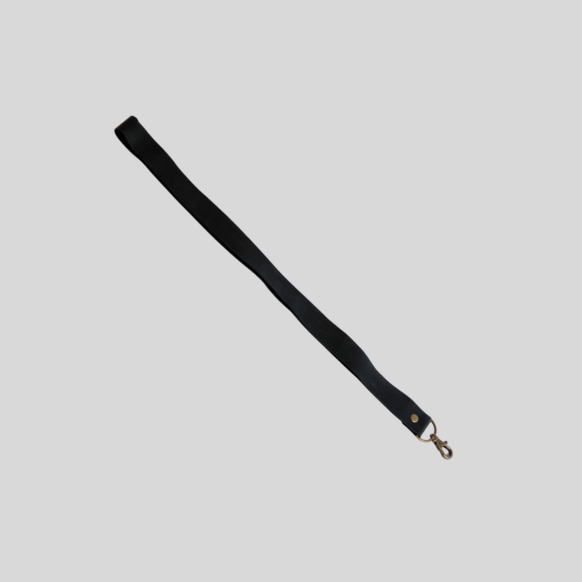 Lanyard de Cuero Negro - Trauko