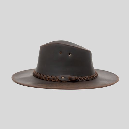 Sombrero Cuero Café - Trauko