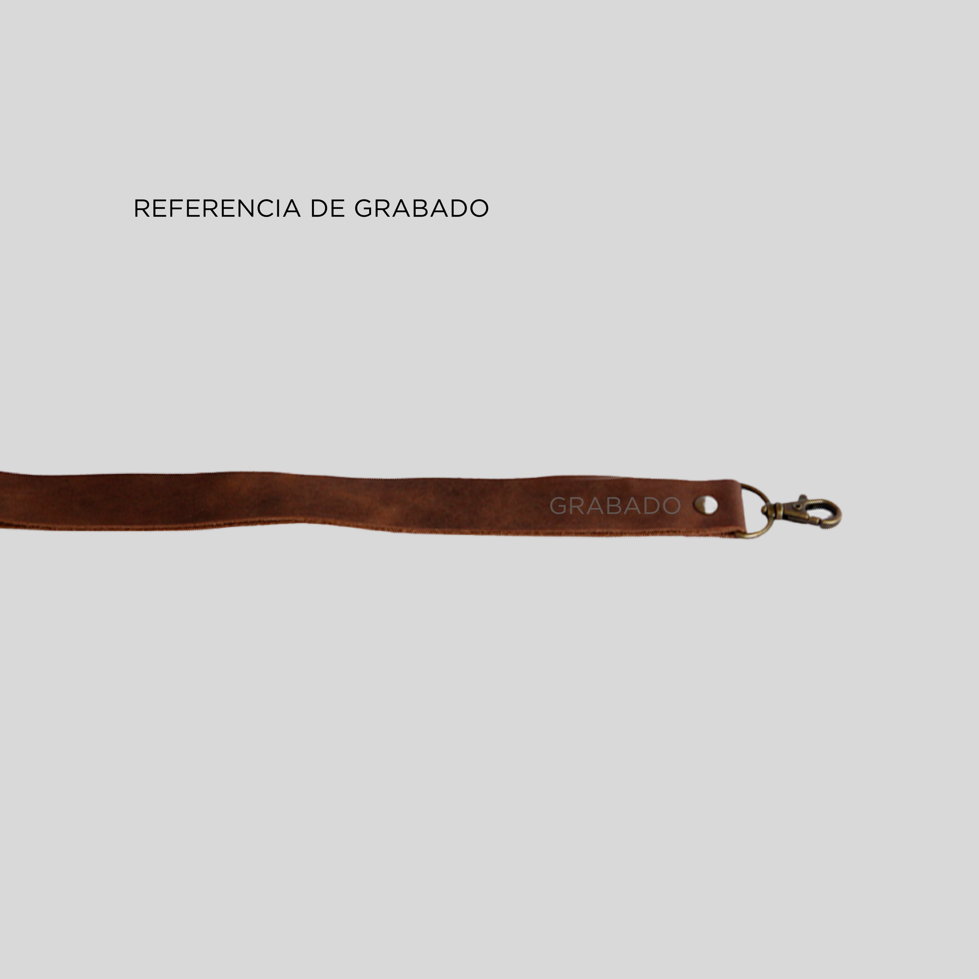 Lanyard de Cuero Café - Trauko