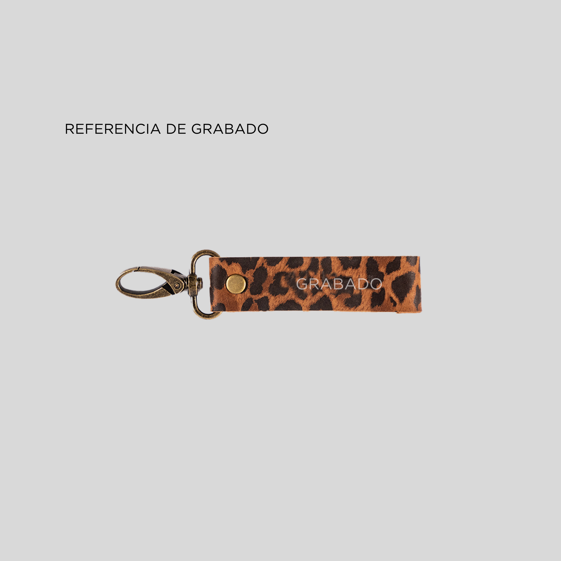 Llavero de Cuero Animal Print - Trauko