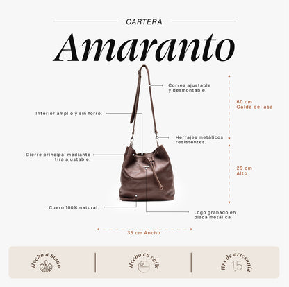 Cartera Amaranto Chocolate