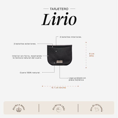 Tarjetero Lirio Negro