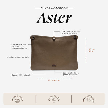 Funda Notebook Aster Verde