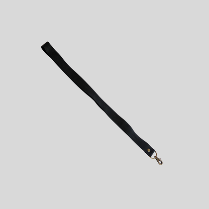 Lanyard de Cuero Negro - Trauko
