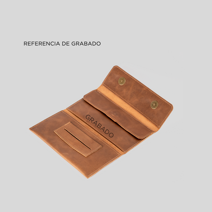 Tabaquera de Cuero Café - Trauko