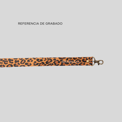 Lanyard de Cuero Animal Print - Trauko