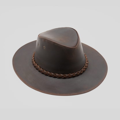 Sombrero Cuero Café - Trauko