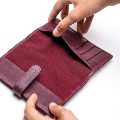 Portapasaporte Hibisco Negro